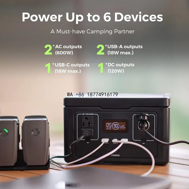Portable Power Station 500W - wmwmnu サプライヤーによる供給：Lifepo4バッテリーバンク、UPS、Trgabareパワーステーション、急速充電対応500Wポータブルパワーステーション、600Wソーラー。
