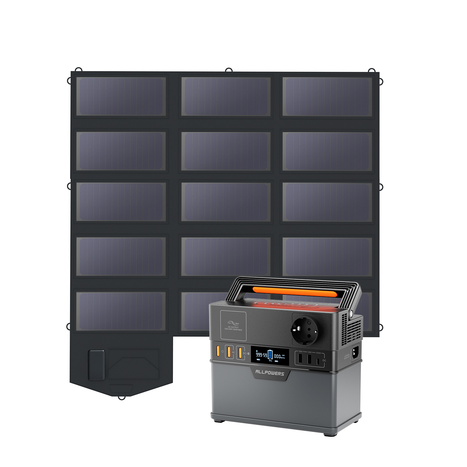 Portable Power Station 1000W - ALLPOWERS S300 PLUS ポータブル電源 288Wh ソーラー発電機