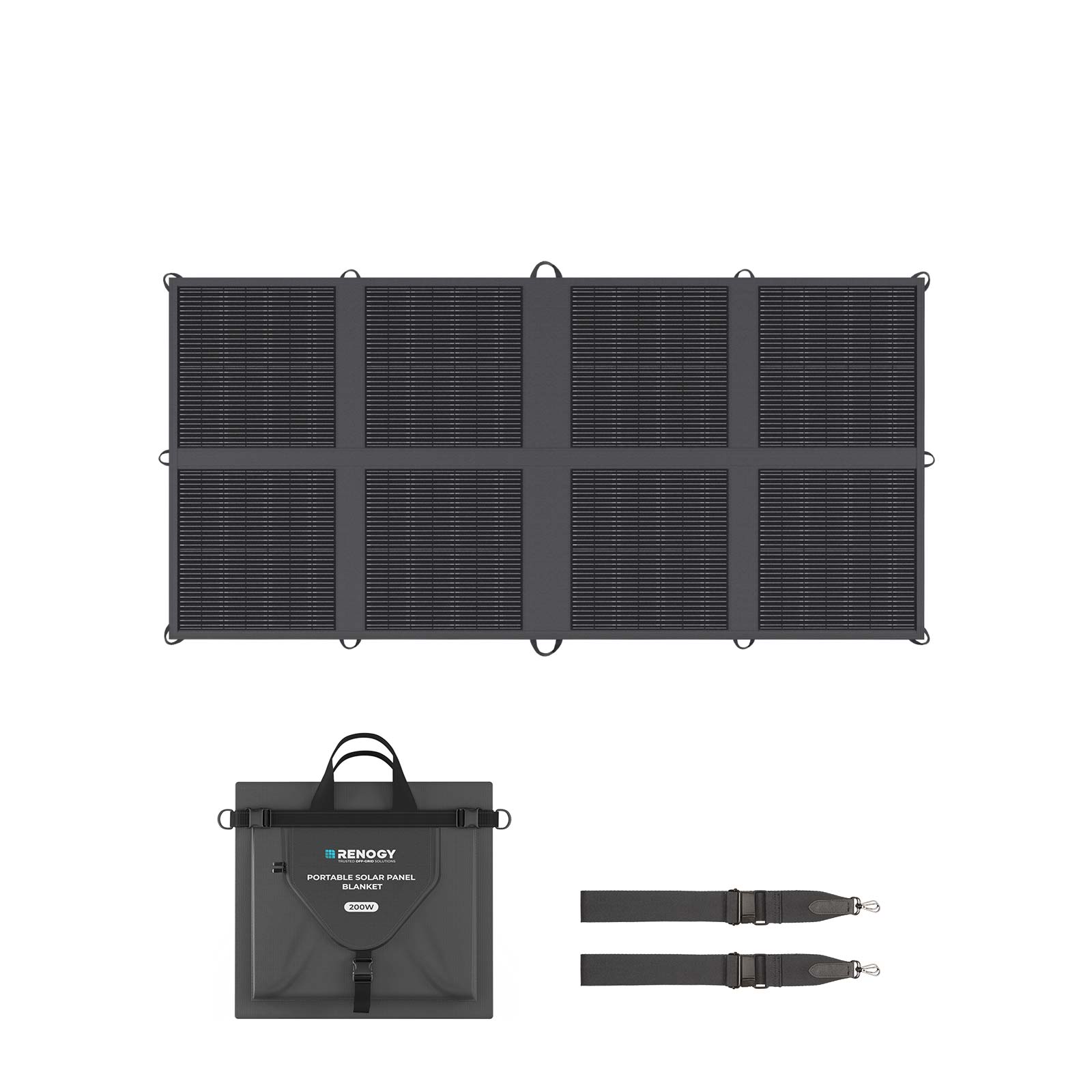 Solar Panel 200W Portable Foldable - Renogy 200W ポータブルソーラーパネルブランケット、25%高効率N型太陽電池、軽量折りたたみ式ソーラーパネル