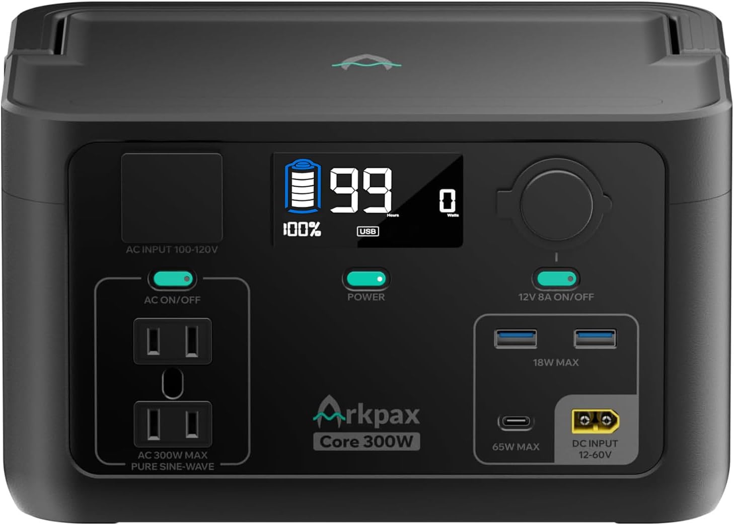 Portable Power Station 600W Ups - ポータブル電源 300W 600W ピーク出力 ソーラー発電機 192Wh