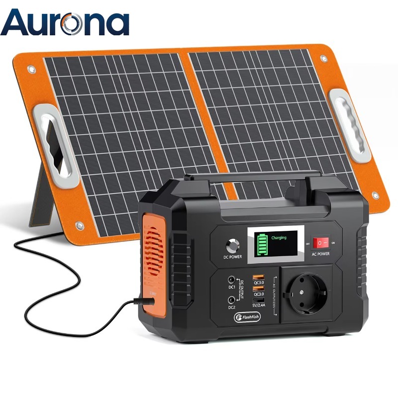 Solar Panel 200W Portable Foldable - 【プロフェッショナル向け】Flashfish E200 200W ポータブル電源。60Wの折りたたみ式ソーラーパネル、151Whの完全キットセット、ソーラー発電機。