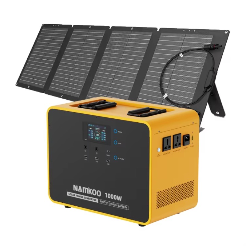 Portable Power Station 1000W - 急速充電1kwポータブル電源発電機Lifepo4 1000W家庭用ソーラーモバイル電源
