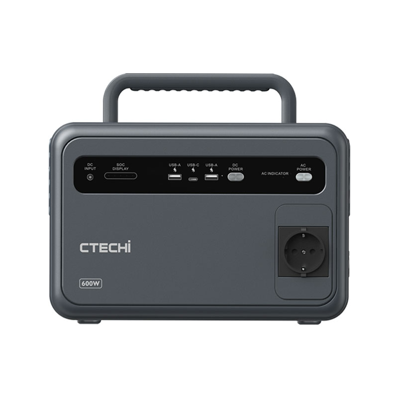 Portable Power Station 1000W - CTECHi 600 ワット 1000 ワットバッテリー駆動ポータブル発電所太陽光発電機デバイスや家電キャンプイベントホームバックアップ