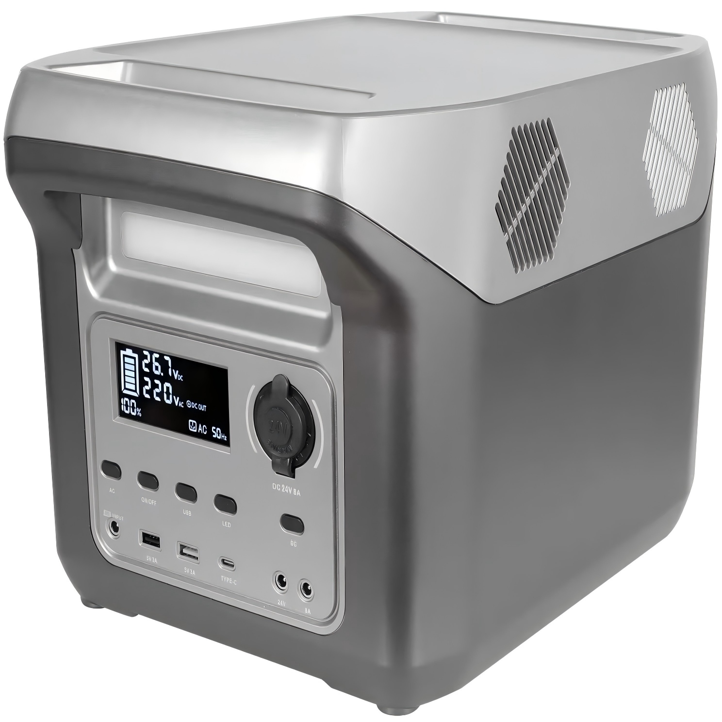 Portable Power Station 1000W Pure Sine - ポータブル1000W/1500W電源装置 LiFePO4バッテリー トラベルリチウム蓄電池 純正弦波インバーター 車載電源 ソーラーライト