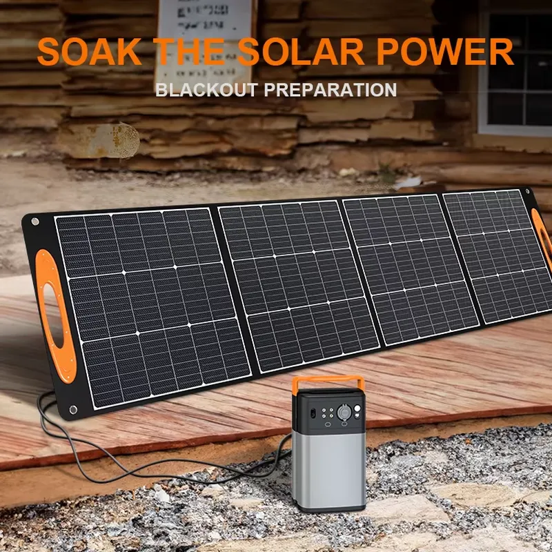 折りたたみ式ソーラーパネル 200W 18V 単結晶シリコン - Solar Panel 200W Portable Foldable のレビューと価格