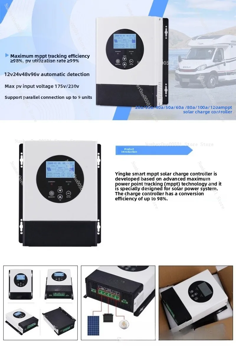 60A MPPTソーラー充電コントローラー、12V/24V自 - Mppt Solar Charge Controller 60A のレビューと価格