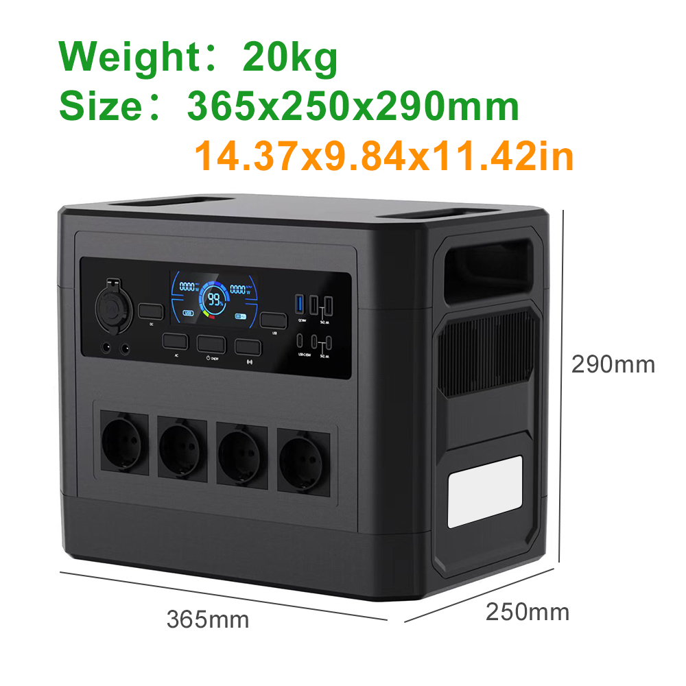 2000Wのリチウム鉄リン酸バッテリー内蔵、キャンプやアウト - Portable Power Station 2000W Lifepo4 のレビューと価格
