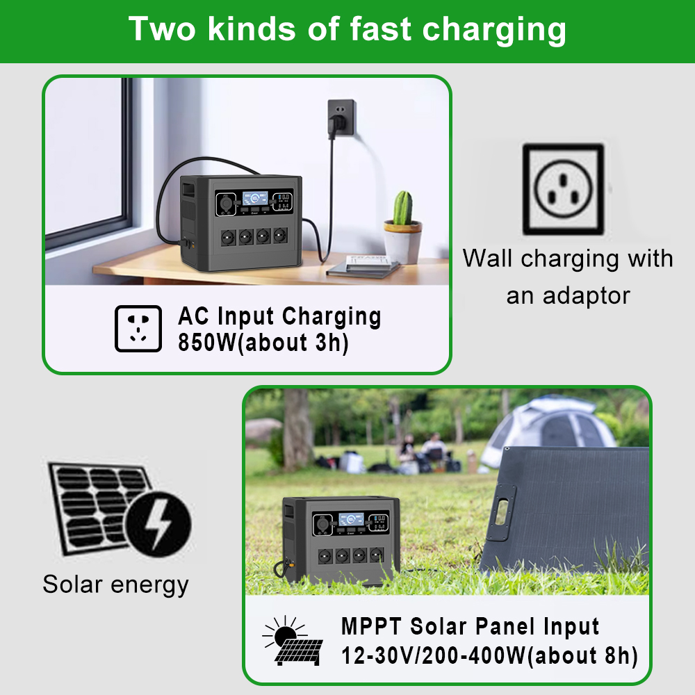 2000Wのリチウム鉄リン酸バッテリー内蔵、キャンプやアウト - Portable Power Station 2000W Lifepo4 のレビューと価格
