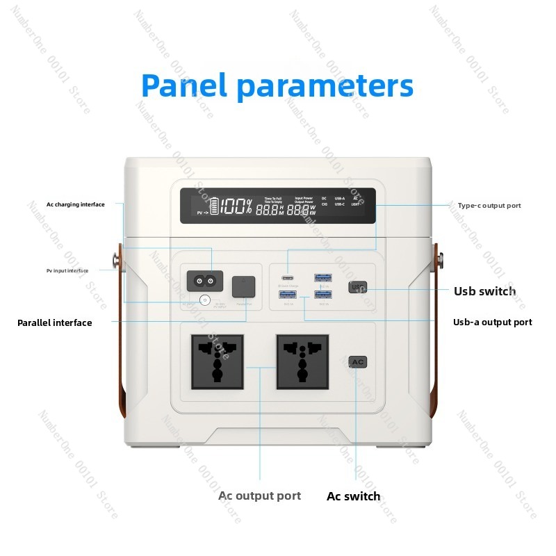 ポータブル1000W屋外電源 大容量蓄電池 バックアップ ポ - Portable Power Station 1000W のレビューと価格