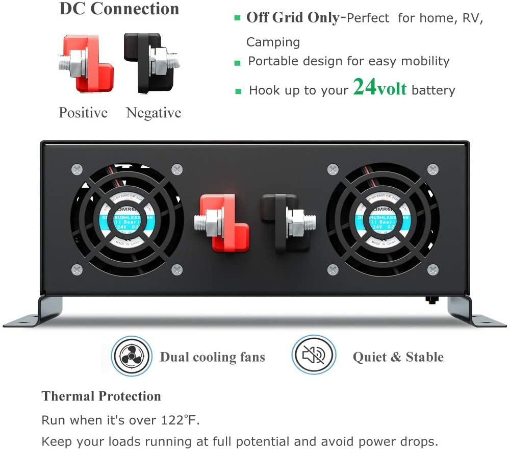 純粋正弦波インバーター 3000W ソーラーパネル発電機 電 - Solar Generator 3000W のレビューと価格