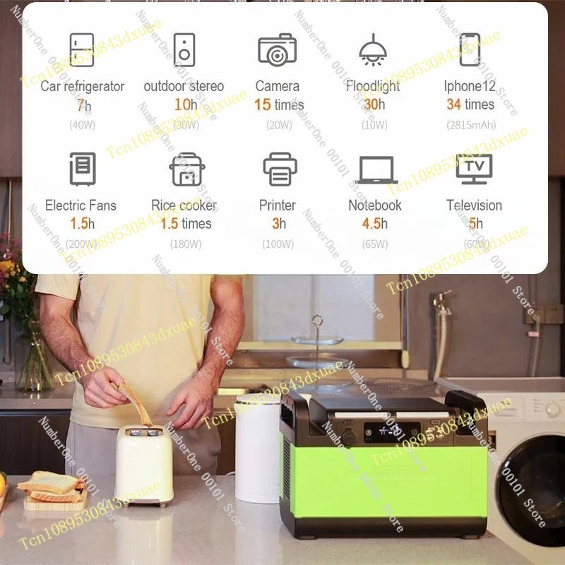 1500Wポータブル電源、ACコンセント付き、キャンプ、旅行 - Portable Power Station 1500W Ac Outlet のレビューと価格