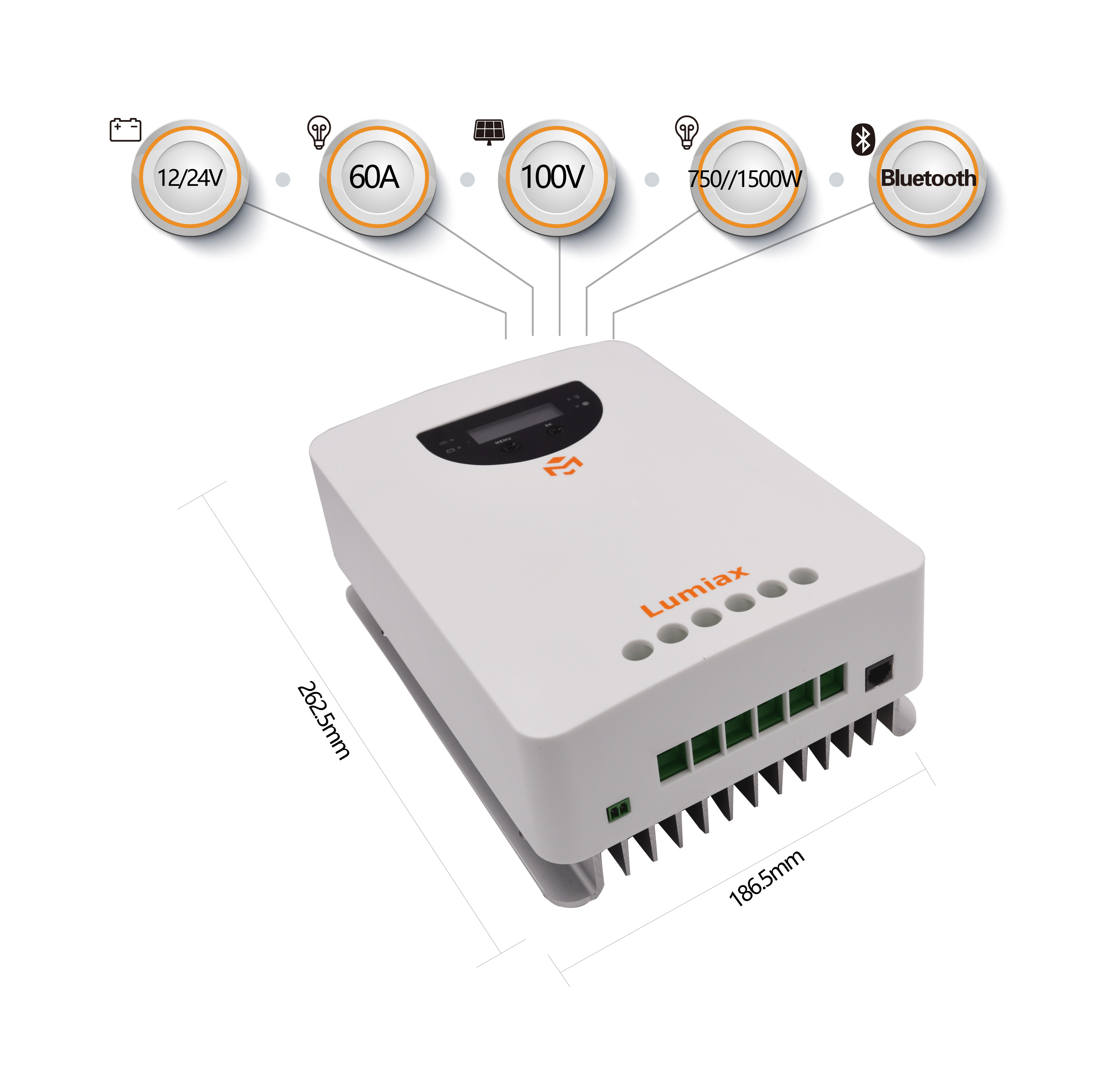 60A MPPTソーラーチャージコントローラー 12V 24 - Mppt Solar Charge Controller 60A のレビューと価格