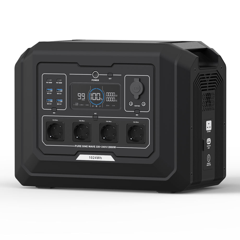 S1 2000W ポータブルソーラー発電機 1024Wh L - Portable Power Station 2000W Lifepo4 のレビューと価格