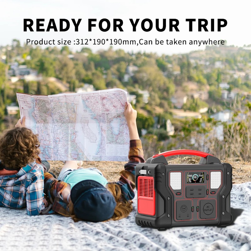 高品質300Wポータブル電源299.7Whソーラー発電機、6 - Portable Power Station 300W Camping のレビューと価格
