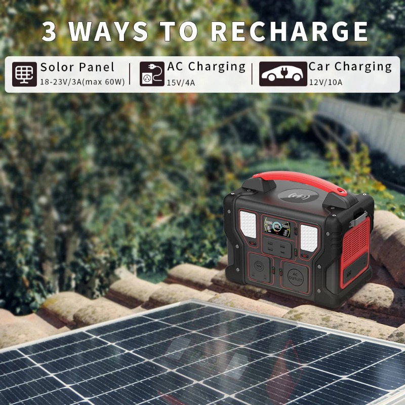 高品質300Wポータブル電源299.7Whソーラー発電機、6 - Portable Power Station 300W Camping のレビューと価格