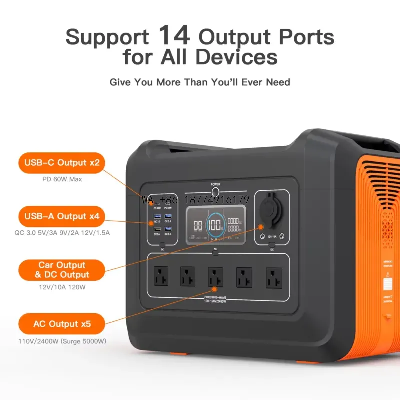 wmwmnu 2KW ポータブル電源、キャンプ用、リチウム鉄 - Portable Power Station 2000W Lifepo4 のレビューと価格