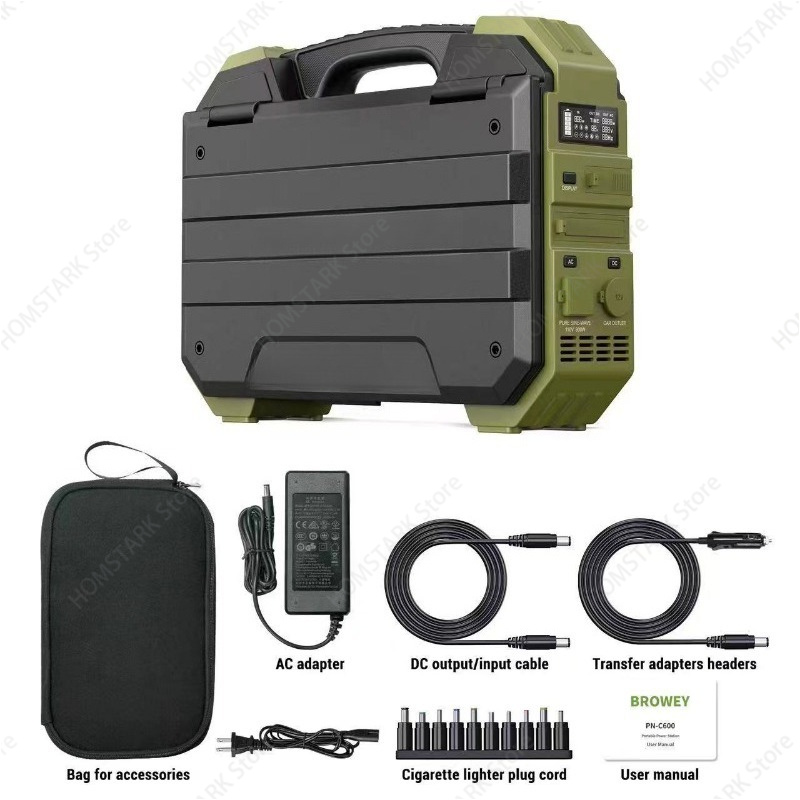 600W‑1000W ポータブルソーラーパワーステーション  - Portable Power Station 1000W のレビューと価格