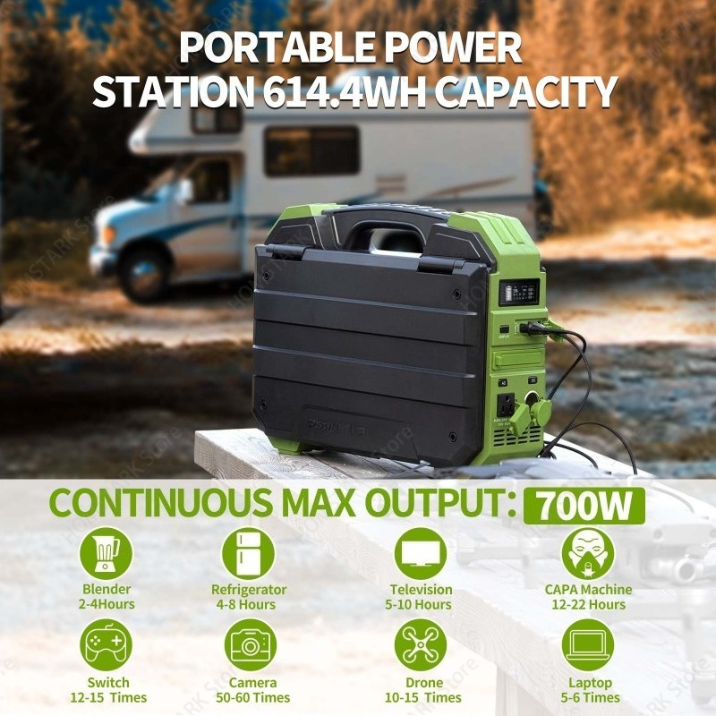 600W‑1000W ポータブルソーラーパワーステーション  - Portable Power Station 1000W のレビューと価格