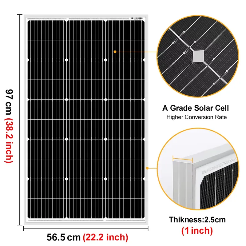 18V 100W/200W/400W リジッドソーラーパネル - Solar Panel 400W Rigid Monocrystalline のレビューと価格