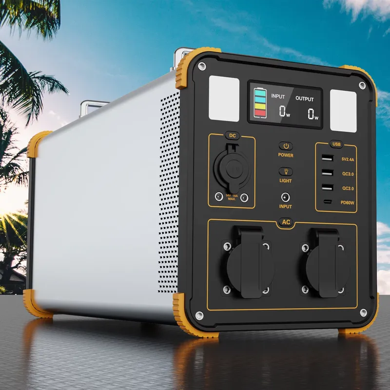 CE認証取得済み 1000W 1800Wh ポータブル電源  - Portable Power Station 1000W Pure Sine のレビューと価格