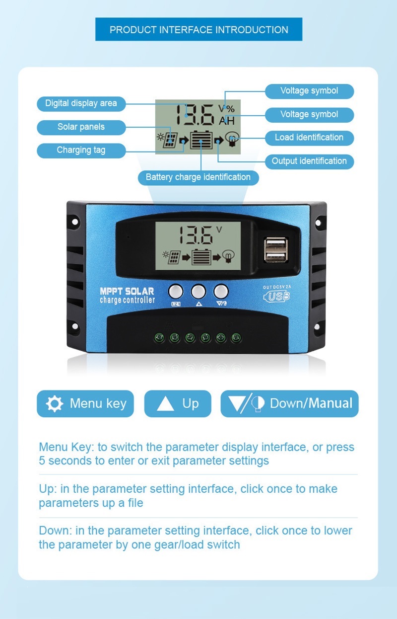 ソーラーコントローラー 10A 20A 30A 40A 50 - Mppt Solar Charge Controller 60A のレビューと価格