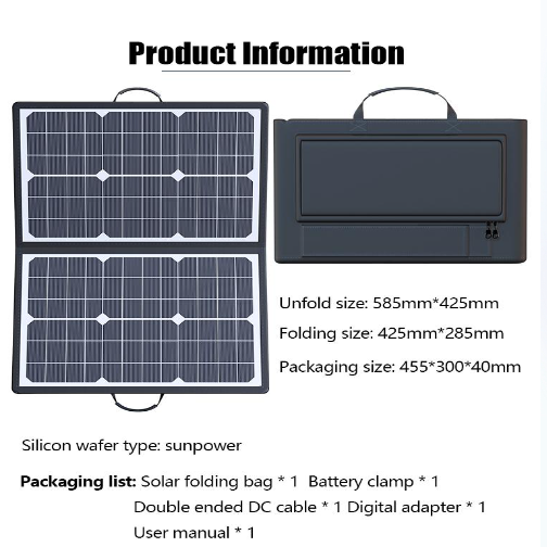 1000 ワットソーラーパネルキット完全なキャンプ折りたたみ - Portable Power Station 1000W Pure Sine のレビューと価格