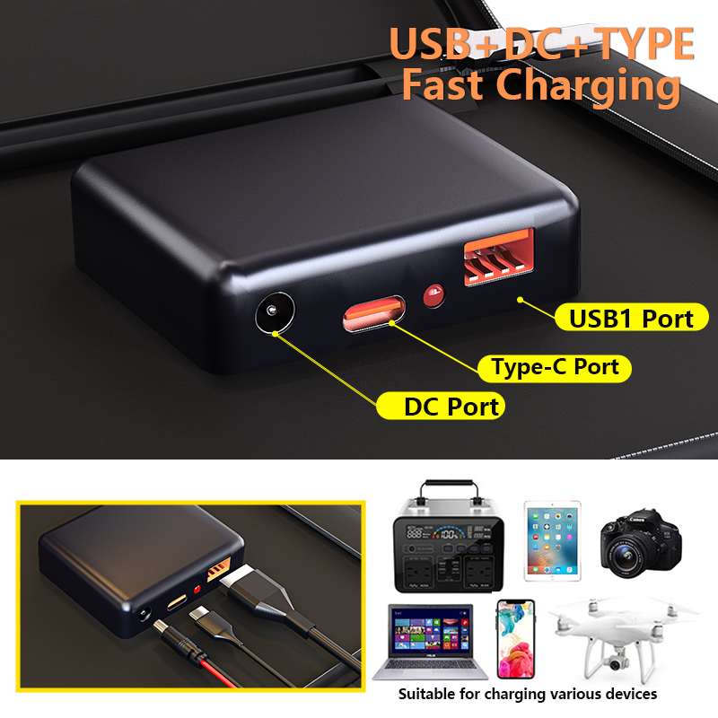 1000 ワットソーラーパネルキット完全なキャンプ折りたたみ - Portable Power Station 1000W Pure Sine のレビューと価格