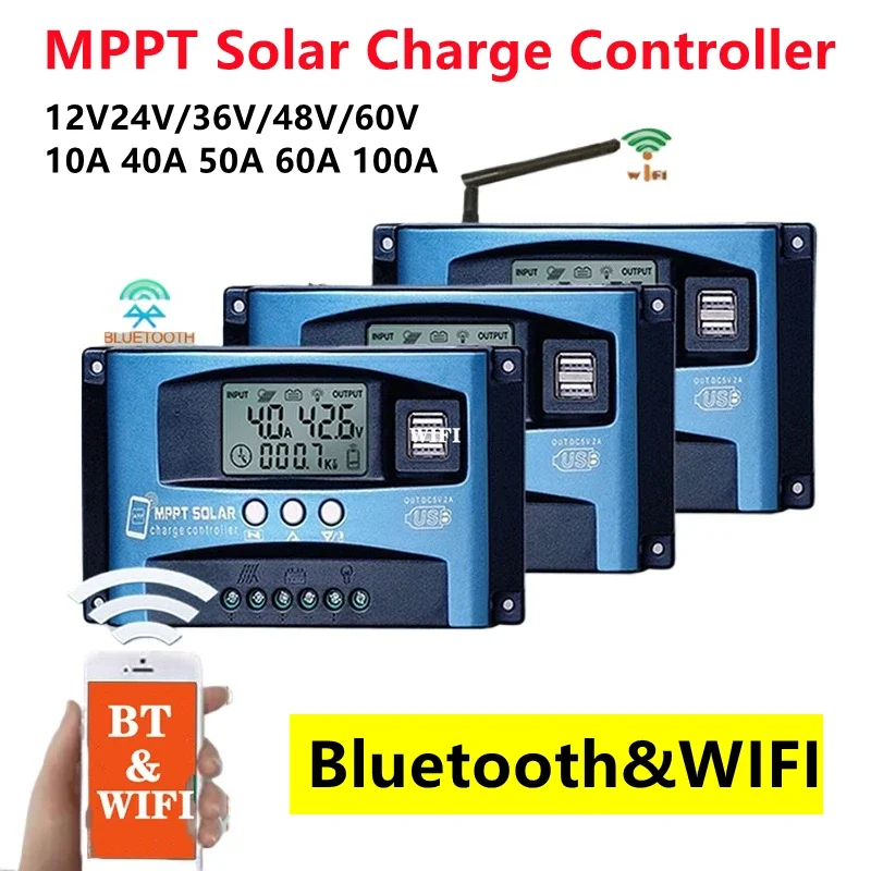 MPPT ソーラー充電コントローラー Bluetooth & - Mppt Solar Charge Controller 60A のレビューと価格