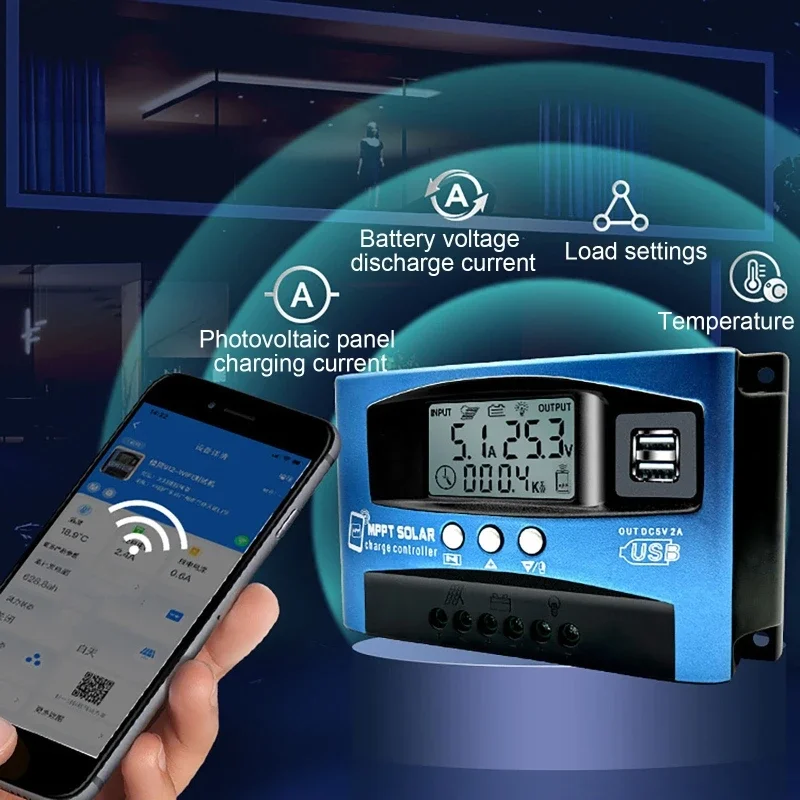 MPPT ソーラー充電コントローラー Bluetooth & - Mppt Solar Charge Controller 60A のレビューと価格