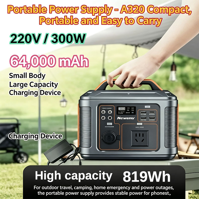 300Wのポータブル電源。220V対応。屋外でのエネルギー貯 - Portable Power Station 300W Camping のレビューと価格