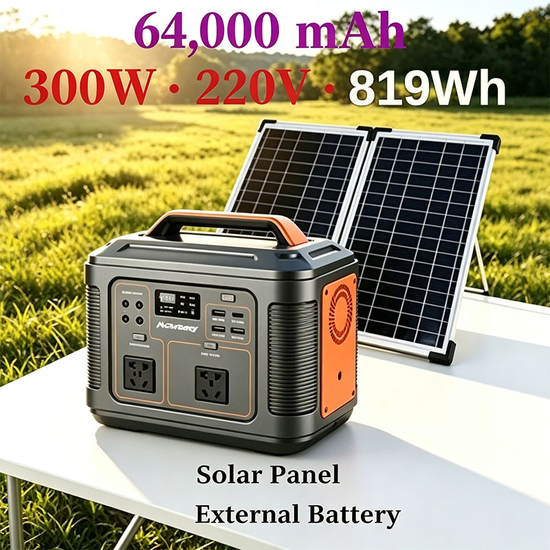 300Wのポータブル電源。220V対応。屋外でのエネルギー貯 - Portable Power Station 300W Camping のレビューと価格