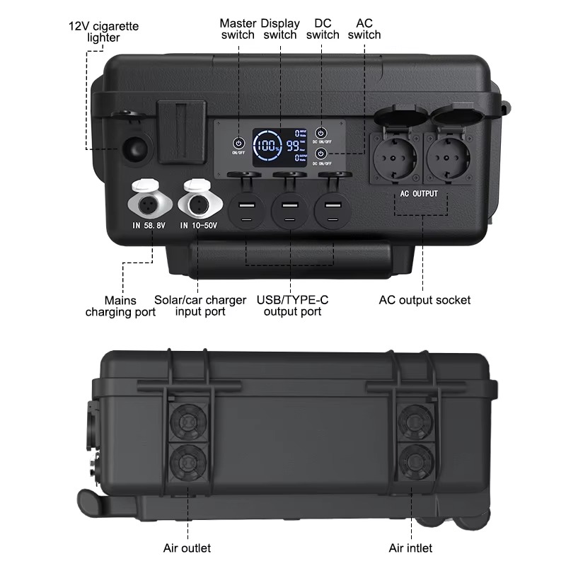 110V 220V ポータブル充電ステーション 3000W  - Solar Generator 3000W のレビューと価格
