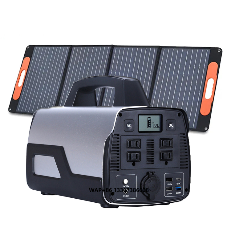 ポータブル300W/500Wモバイルソーラー発電所、折りたた - Portable Power Station 300W Camping のレビューと価格