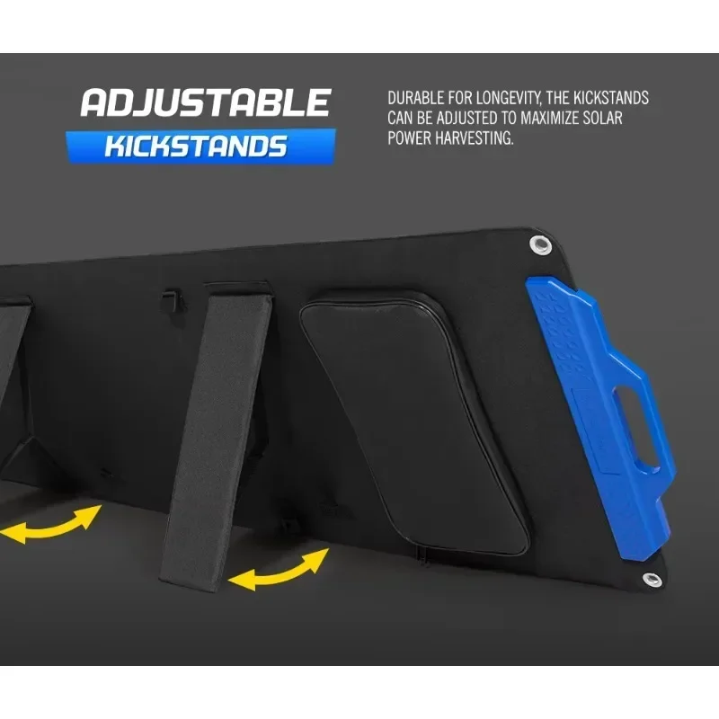 超軽量 200 ワットポータブルソーラーパネルキャンプ折りた - Solar Panel 200W Portable Foldable のレビューと価格