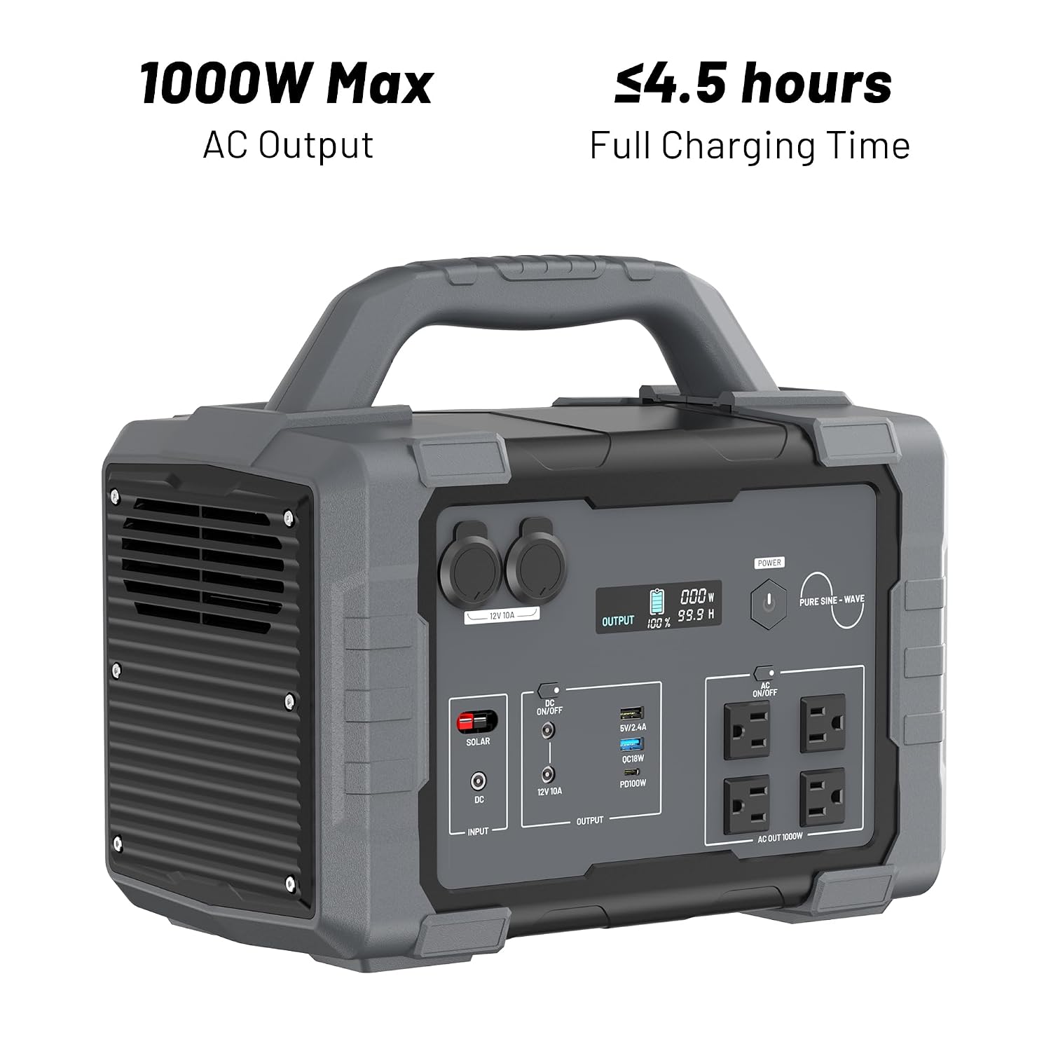 1000Wのポータブル電源。1024Whのリチウム鉄リン酸バ - Portable Power Station 1000W のレビューと価格
