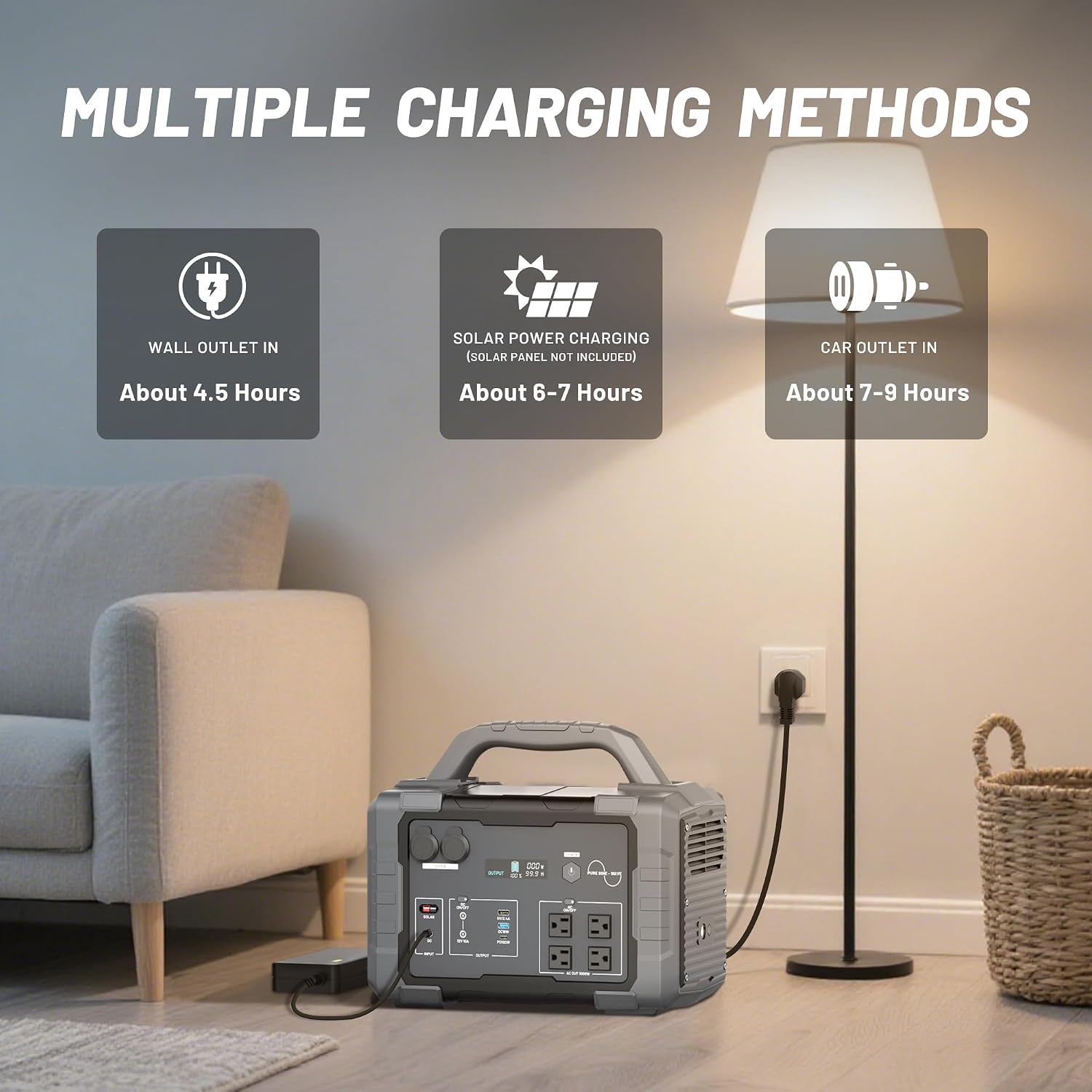 1000Wのポータブル電源。1024Whのリチウム鉄リン酸バ - Portable Power Station 1000W のレビューと価格