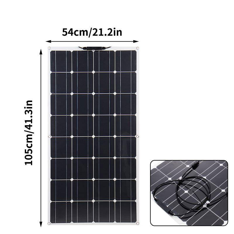 N型18BB フレキシブルソーラーパネル 100W-400W - Solar Panel 400W Rigid Monocrystalline のレビューと価格