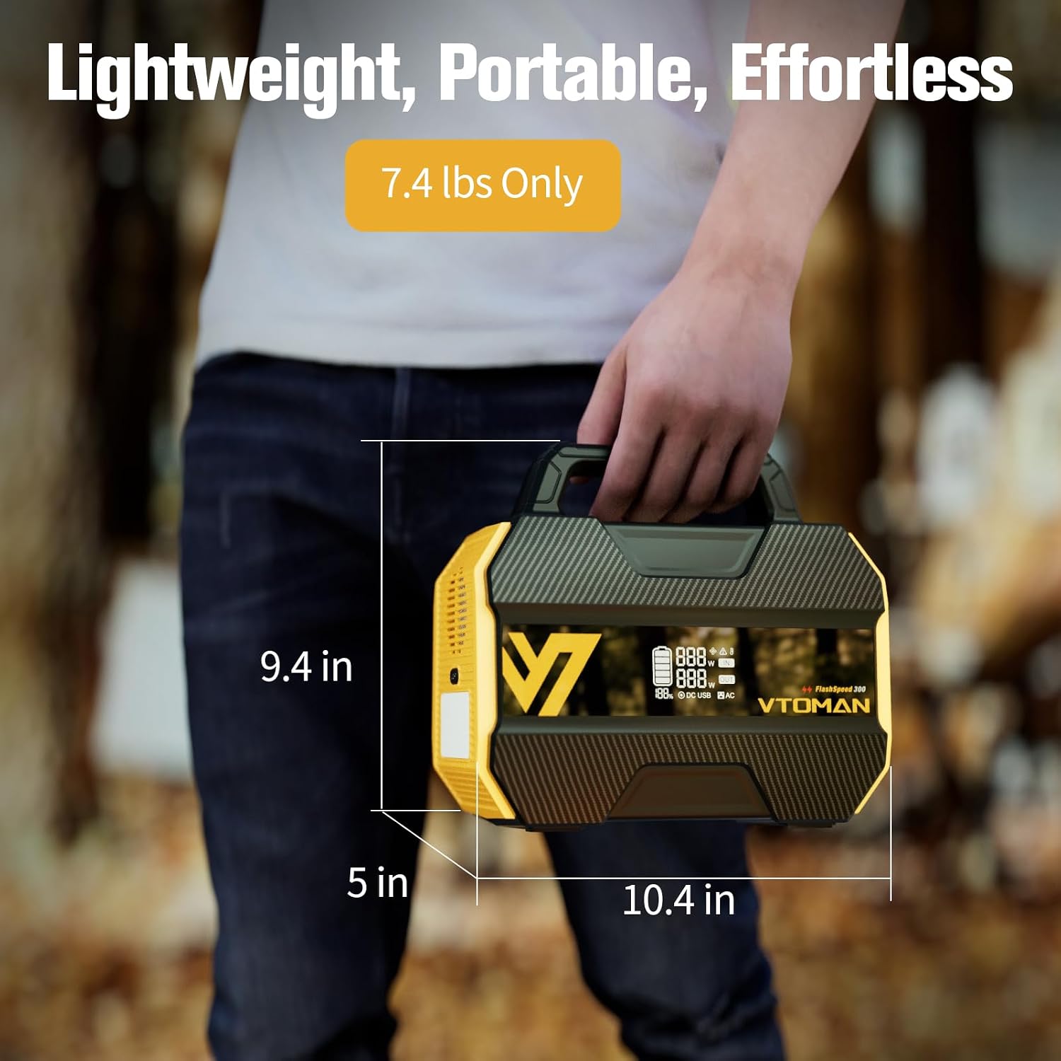ポータブル電源 300W 230Wh LiFePO4バッテリ - Portable Power Station 300W Camping のレビューと価格