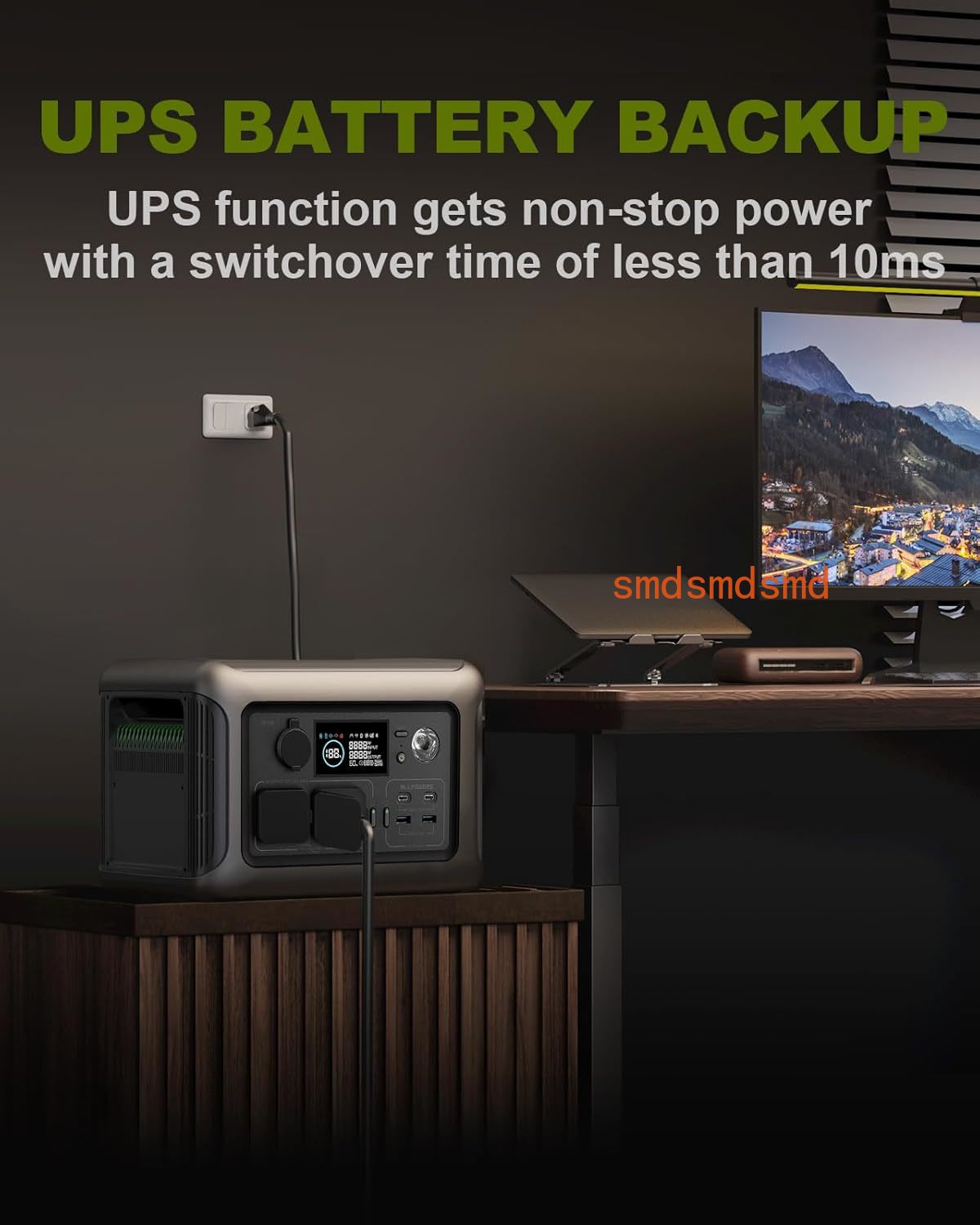 ポータブル電源 R600、299Wh 600W LiFePO - Portable Power Station 600W Ups のレビューと価格