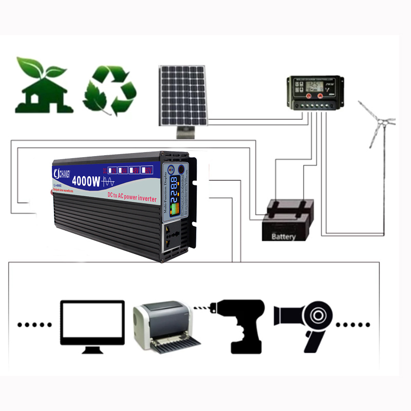 純粋な正弦波インバーター,12v 220v 48v 110v - Solar Generator 3000W のレビューと価格
