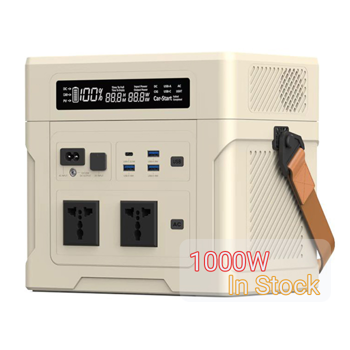1000W 902.4Wh充電式ポータブル発電機 ソーラーパ - Portable Power Station 1000W のレビューと価格