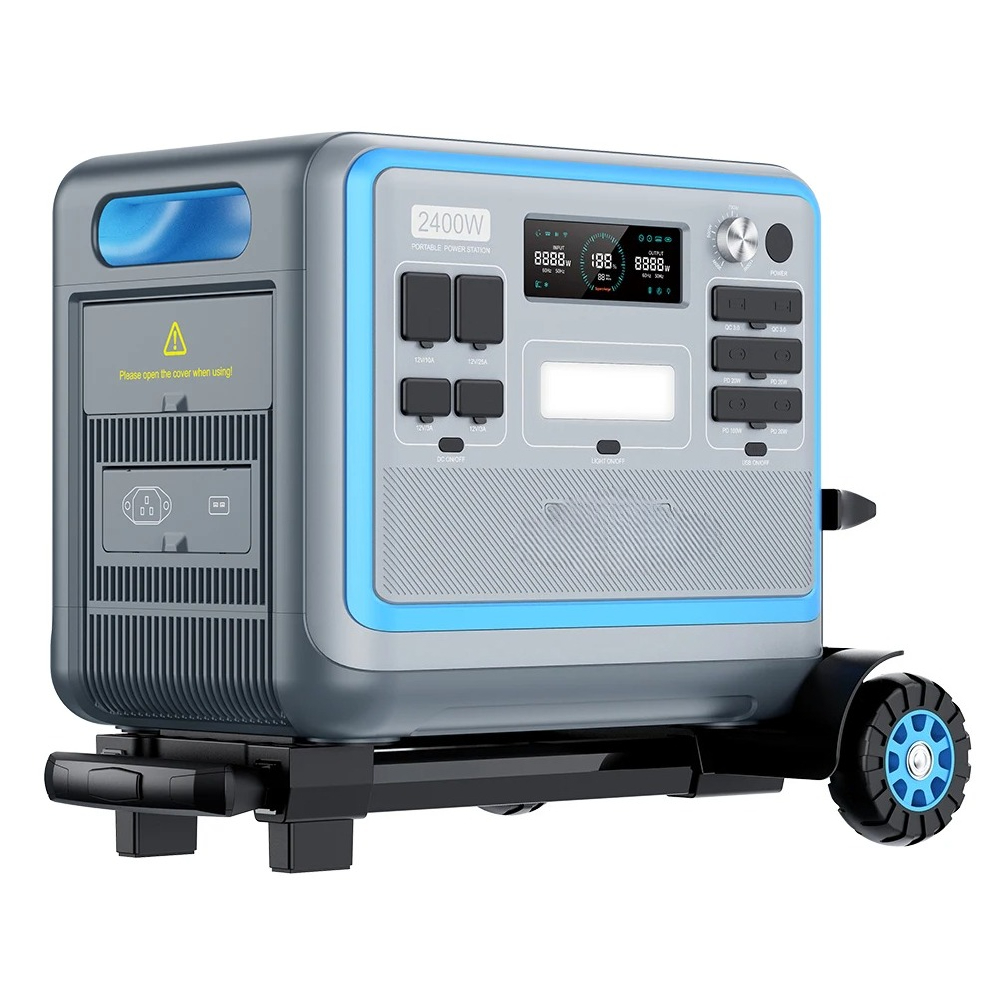 超高速充電2400W 1000Wポータブルソーラー発電機 - - Portable Power Station 1000W のレビューと価格