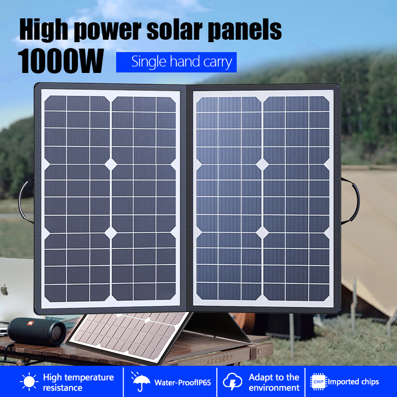 1000 ワットポータブル折りたたみソーラーパネルキット完全 - Portable Power Station 1000W Pure Sine のレビューと価格