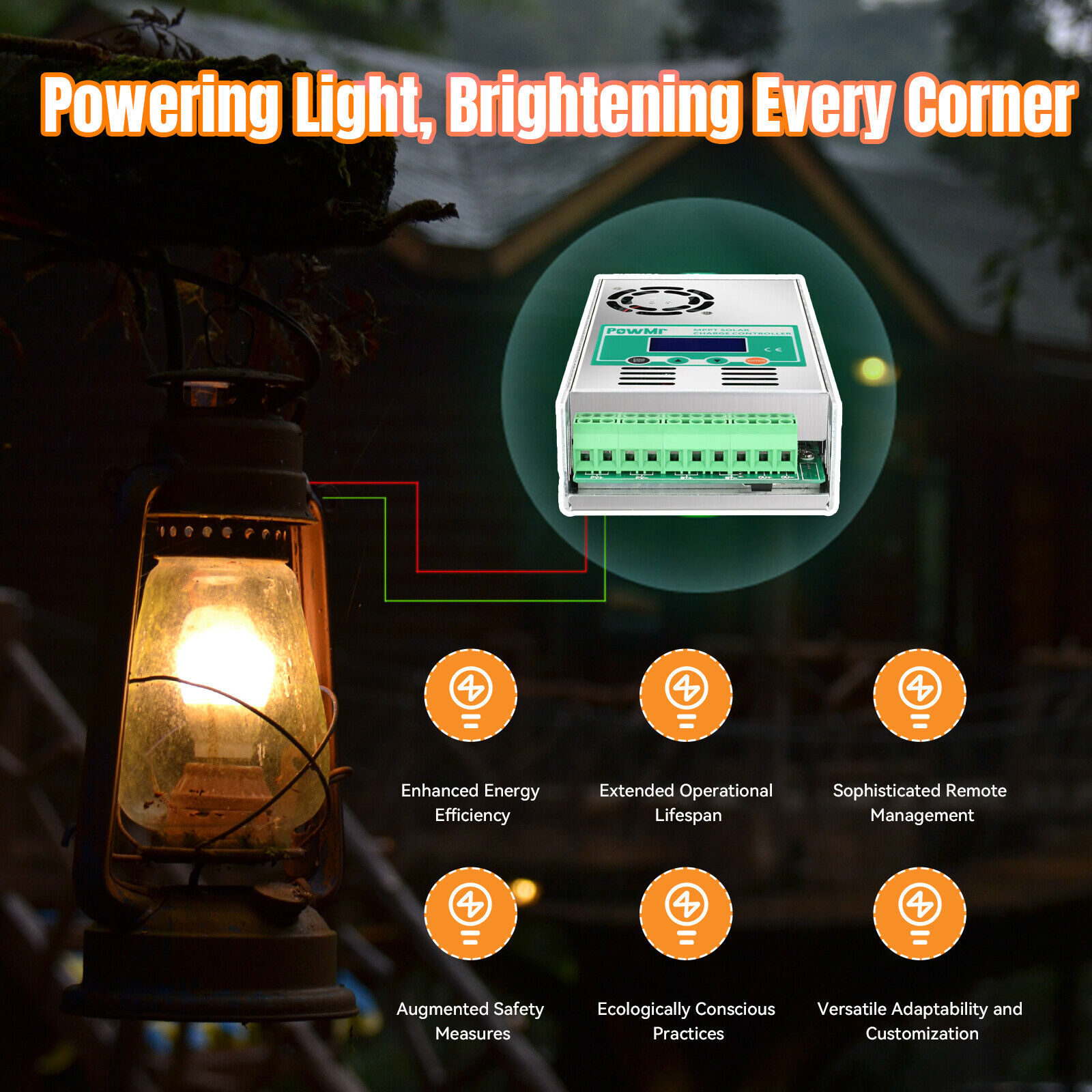 PowMr MPPTソーラー充電コントローラー 60A 80 - Mppt Solar Charge Controller 60A のレビューと価格