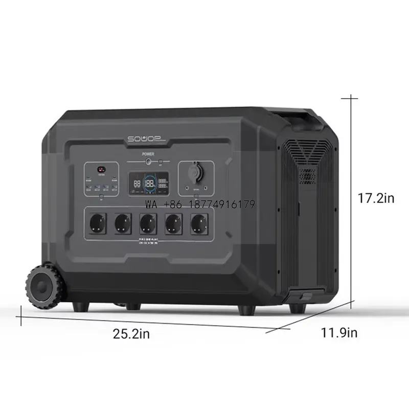 wmwmnu 3KW リチウム鉄リン酸バッテリー搭載、ポータ - Solar Generator 3000W のレビューと価格