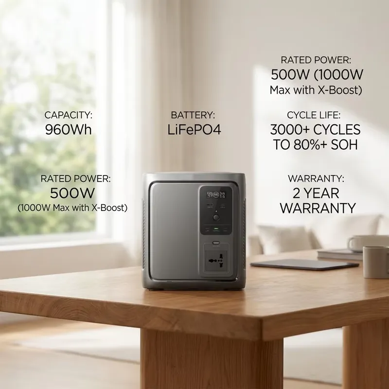 DELTA 3 1000：ソーラーパネル、純正弦波インバータ - Portable Power Station 1000W Pure Sine のレビューと価格