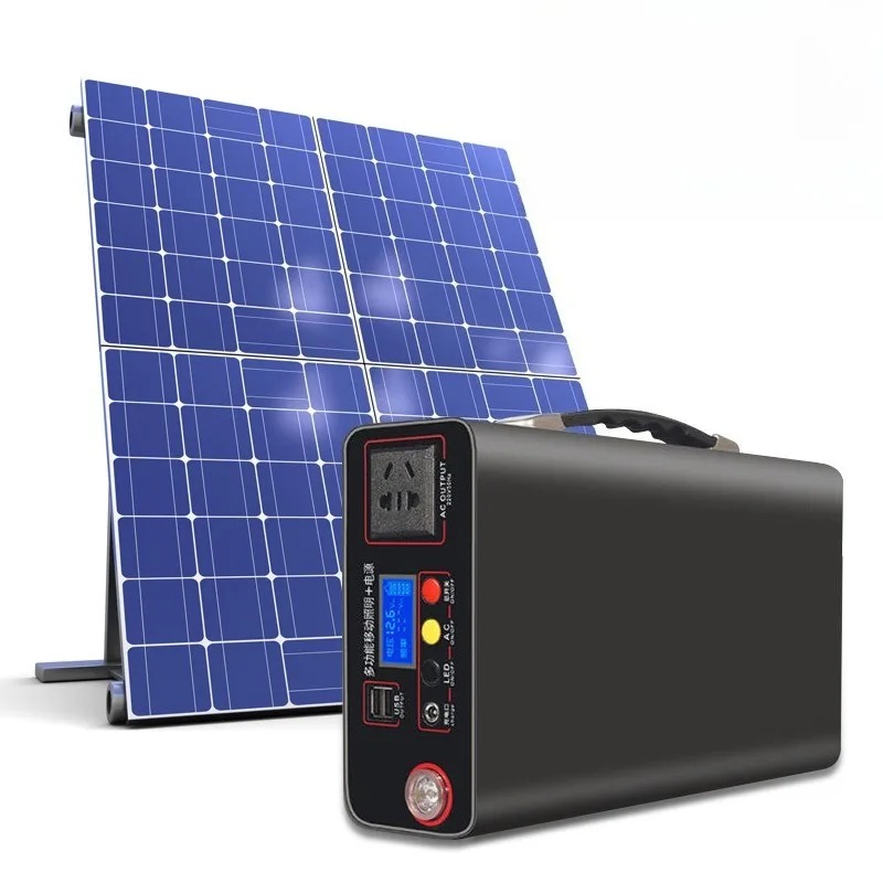 新しい 300 ワットポータブル発電所 220V ソーラー発 - Portable Power Station 300W Camping のレビューと価格