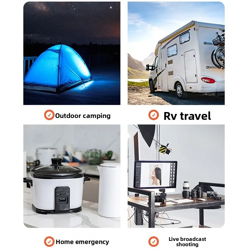 新しい 300 ワットポータブル発電所 220V ソーラー発 - Portable Power Station 300W Camping のレビューと価格
