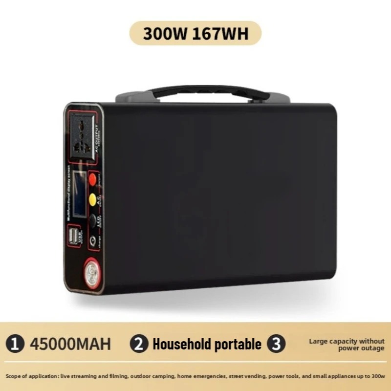 新しい 300 ワットポータブル発電所 220V ソーラー発 - Portable Power Station 300W Camping のレビューと価格