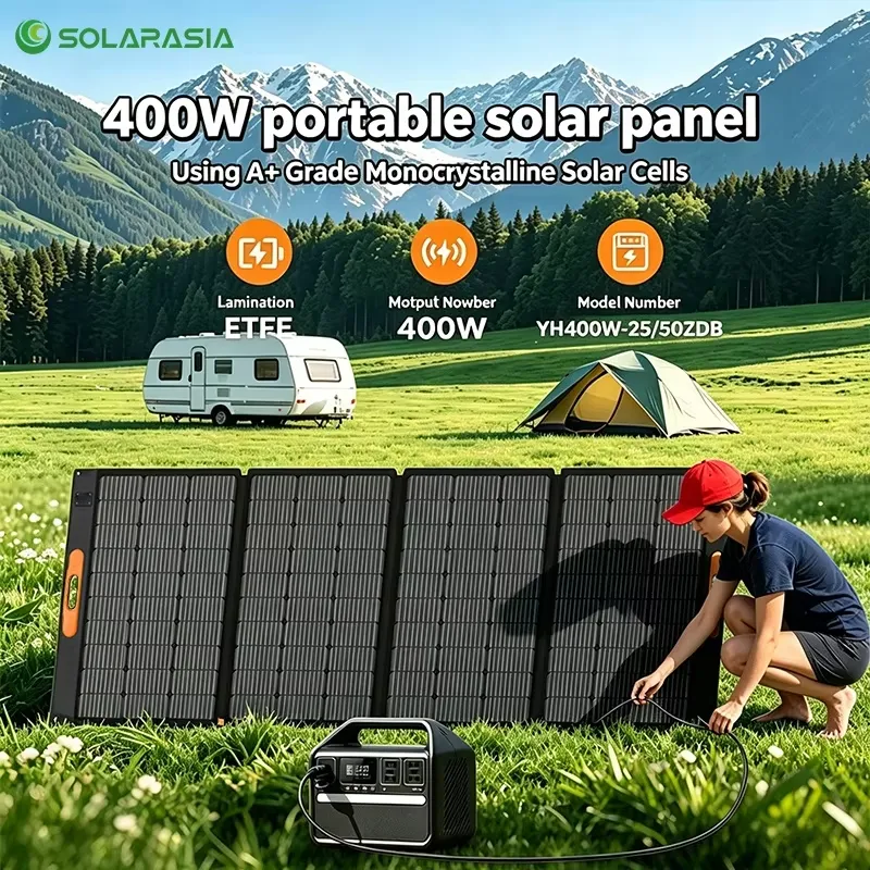 折りたたみ式ソーラーパネル 200W 300W 400W 単 - Solar Panel 200W Portable Foldable のレビューと価格